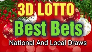 3D LOTTO | HEARING TIPS | DECEMBER 21--24 2019
