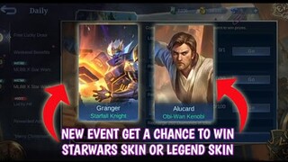 New event win Starwars skin or Legend Skin in mobile legends | Starwars x Comet Collision