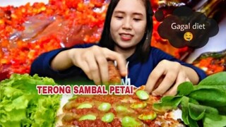 MUKBANG TERONG SAMBAL PETAI, LALAPAN MENTAH | MUKBANG INDONESIA |