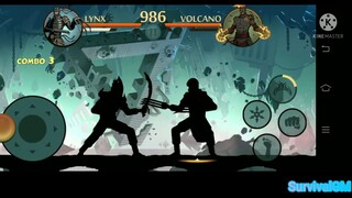 shadow fight đấu với núi lửa cam #game