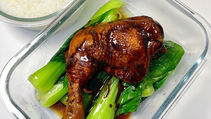 “Saving Money to Pay Off Debt | Under 10 Yuan per Meal” – Meal 349, spent 10 yuan: bento with braise