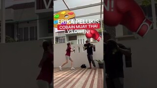 ERIKA PELUKIS COBAIN MUAYTHAI?! 🥊❤️