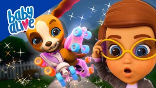Baby Alive Official 🛼 Roller Skating Puppy! Puppy Training 🦴 NEW EPISODE 🌈 Kids Videos 💕