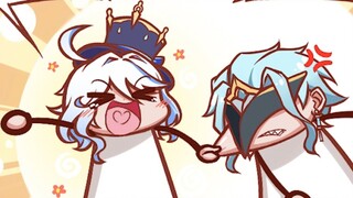 [Fluorescent Four Frames] The great water goddess Fernina actually plays the Doctor in her hands. Ca