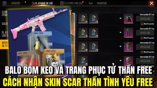 [Free Fire] Cách Nhận Skin Súng Scar Thần Tình Yêu Vĩnh Viễn - Nhận Gói Khủng Long Và Bom Keo Free