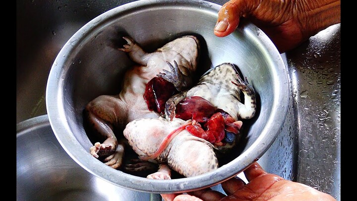 Fried frogs with garlic and pepper กบทอดกระเทียมพริกไทย 揚げカエル