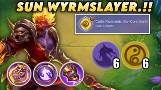 WYRMSLAYER SUN.!! FULL BAR SHIELD.!! MAGIC CHESS MOBILE LEGENDS