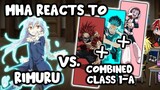 MHA/BNHA Reacts to Rimuru Tempest VS. Combined Class 1-A Students || Gacha Club ||