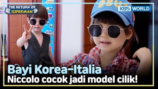 [IND/ENG] Campuran Italia&Korea, Niccolo kayak model! | The Return of Superman | KBS WORLD TV 240707