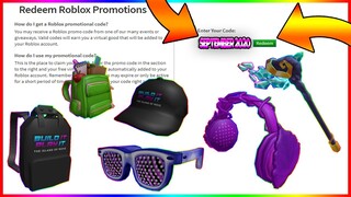 *AUGUST-SEPTEMBER 2020* ALL 6 NEW ROBLOX PROMO CODES (ROBLOX) *SECRET CODES*