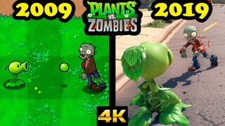 Evolution of Plants vs Zombies games 🌻 (2009-2019/2020)