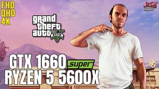 Grand Theft Auto V | Ryzen 5 5600x + GTX 1660 Super | 1080p, 1440p, 2160p benchmarks!