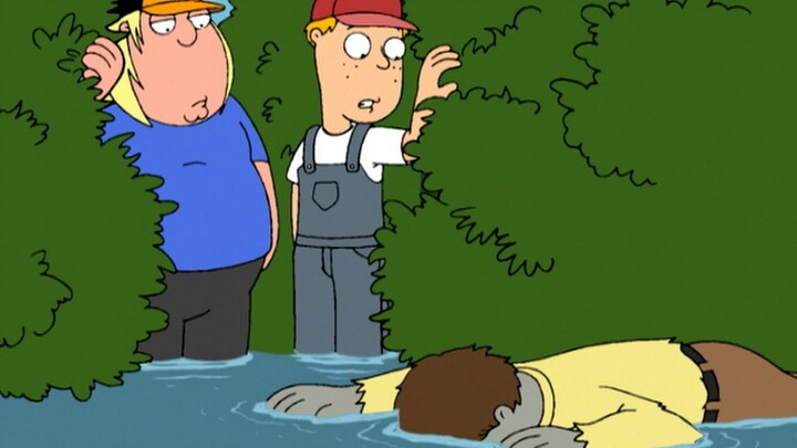 Family Guy: Chris identifies the robber and is chased, but he runs into his true love while escaping