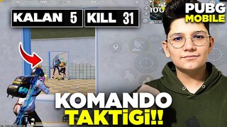 KOMANDO TAKTİĞİ İLE ADAMLARI BİTİRDİM !! - 31 KİLLS - PUBG MOBİLE