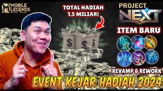 EVENT KEJAR HADIAH 2024 MOBILE LEGENDS! BERHADIAH TOTAL 1.5 MILIAR RUPIAH! Mobile Legends Bang Bang