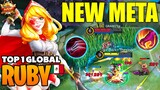 NEW META UNKILLABLE HYPER!! TOP 1 RUBY GAMEPLAY - Build Top 1 Global Ruby - Mobile Legends [MLBB]