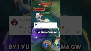 ditantang by one yu zhong sama viewers #mlbb #shorts