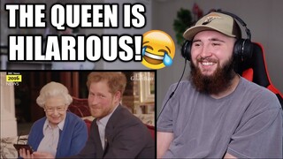 The Queen's Sense of Humour Remembered - Queen Elizabeth Funny Moments - American Reacts