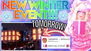 NEW WINTER EVENT *TOMORROW!* I am part of it… 🤫 ROBLOX Royale High Winter Community Update Event ❄️