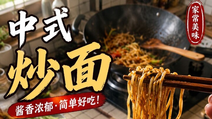 中式炒面｜酱香浓郁的家常蔬菜炒面 🍜