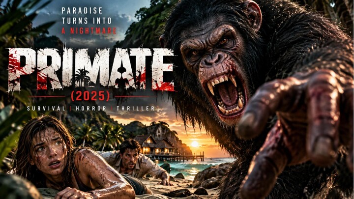 🐒 PRIMATE (2025) | Liburan di Surga Berubah Jadi Mimpi Buruk yang Mengerikan 😱 | Film Horor