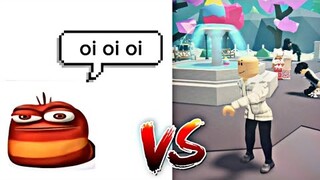 Bald Guy Dancing Roblox Vs Oi Oi Red Larva...
