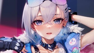 【AI Animation】Silver Wolf Cute Shake❤️