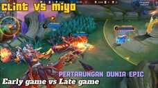 Clint vs miya Hero Late game vs early game 😱🔥