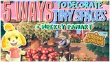 5 Ways to Decorate the Tiny Spaces on Your Island! + Weekly Fanart // Animal Crossing New Horizons