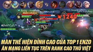 MÀN THỂ HIỆN SIÊU CẤP VIP PRO CỦA TOP 1 ENZO KHIẾN TEAM ĐỊCH KHÓC THÉT TRÊN RANK CAO THỦ VIỆT