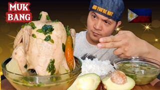 1 WHOLE CHICKEN TINOLA | AVOCADO | MUKBANG PINOY collab w/ @Sally m