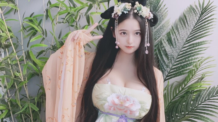 Trang phục Hán phục Đường chế, váy há tử, phong cách lộng lẫy tráng lệ, phù hợp với đời thường, đậm 