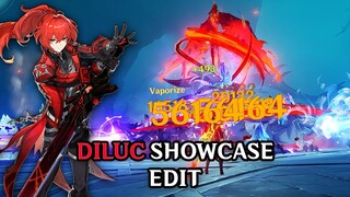 DILUC SHOWCASE BUT WITH STYLE! | DILUC SHOWCASE EDIT - Genshin Impact