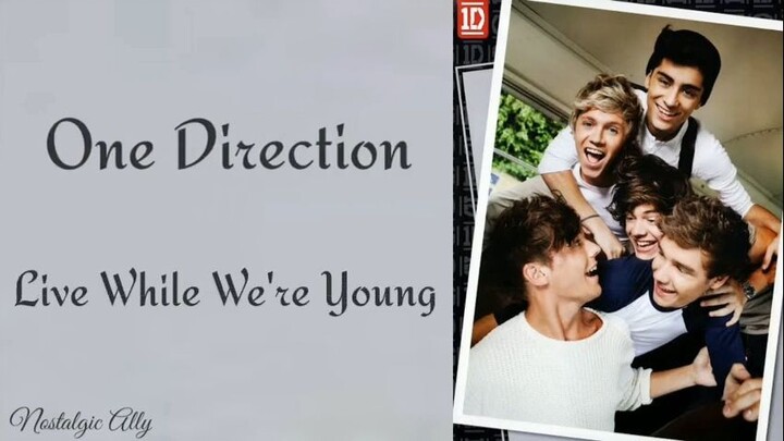One Direction - Live While We're Young (Lyrics) (sped up)