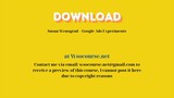 Susan Wenograd – Google Ads Experiments – Free Download Courses