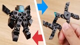 Tantangan ekstrim! 44 bagian membuat robot panah dua-dalam-satu--Ninja Double X