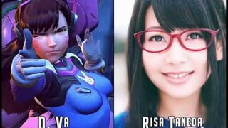 Revealing the faces of Japanese voice actors for Overwatch