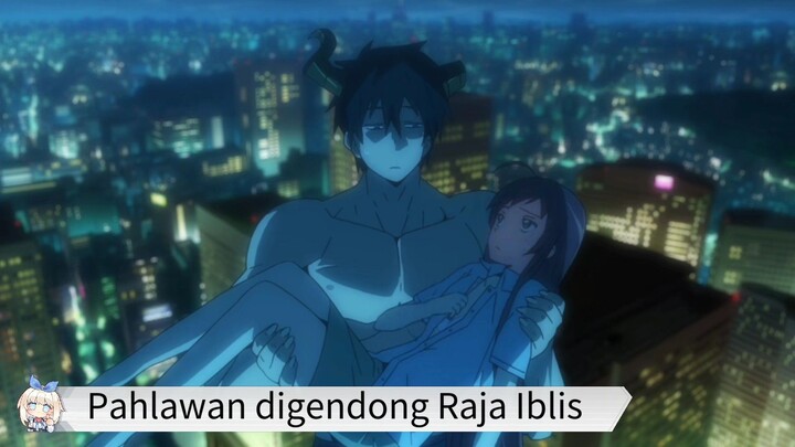#KompetisiKreasiUnggahan7, Maou dapet cap tangan karena ga sengaja melihat papan Pahlawan