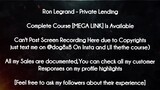 Ron Legrand course  - Private Lending download
