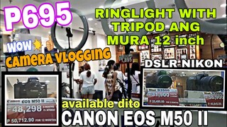 CANON EOS M50 II GOPRO hero 10 NIKON DSLR PRICE UPDATE! P695 ringlight kasama tripod mura!