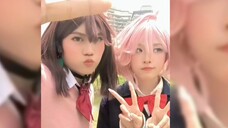 Ayase-san & Shiratori-san akur?! lucu-lucuan with jedag jedug | Momo x Aira | Cute dandadan cosplay