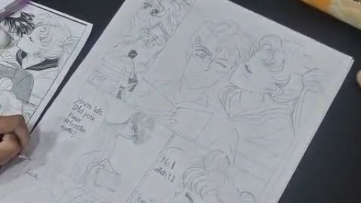 Arte em produção 🎨😊 Nossa talentosíssima Maria Luzia está arrasando nesse desenho!! 🤩