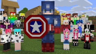 PHIM NGẮN:  ĐỘI TRƯỞNG MỸ LẠC VÀO THẾ GIỚI MINECRAFT - Captain America Lost in the MINECRAFT WORLD