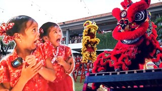 ALUNA DAN AMANDA KETAKUTAN NONTON BARONGSAI!! KITA BAGI-BAGI ANGPAO SPESIAL IMLEK!!