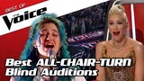 TOP 10 | The Greatest ALL-CHAIR-TURN Blind Auditions in The Voice