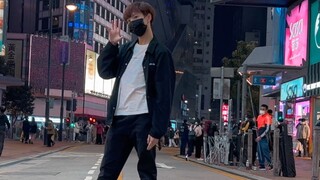 Speeding through half of Kep1er’s debut song WA DA DA on the streets of Hong Kong