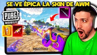 Jugué con la NUEVA SKIN de AWM y GLAZING en PUBG MOBILE! - SE VE MUY EPICA!!