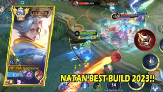 BEST ITEM NATAN DESTROY TANKER!! TOP GLOBAL NATAN | MLBB