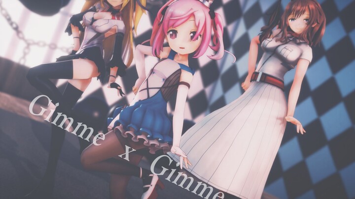 【MMD碧蓝航线x苍蓝誓约x舰C】Gimme x Gimme【锉刀&萨拉托加&加加】1080p60