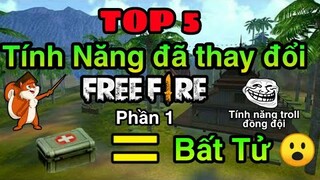 Free Fire | TOP 5 Tính năng đã Thay đổi trong Free Fire ( Phần 1 ) | Đăng SÓC TV